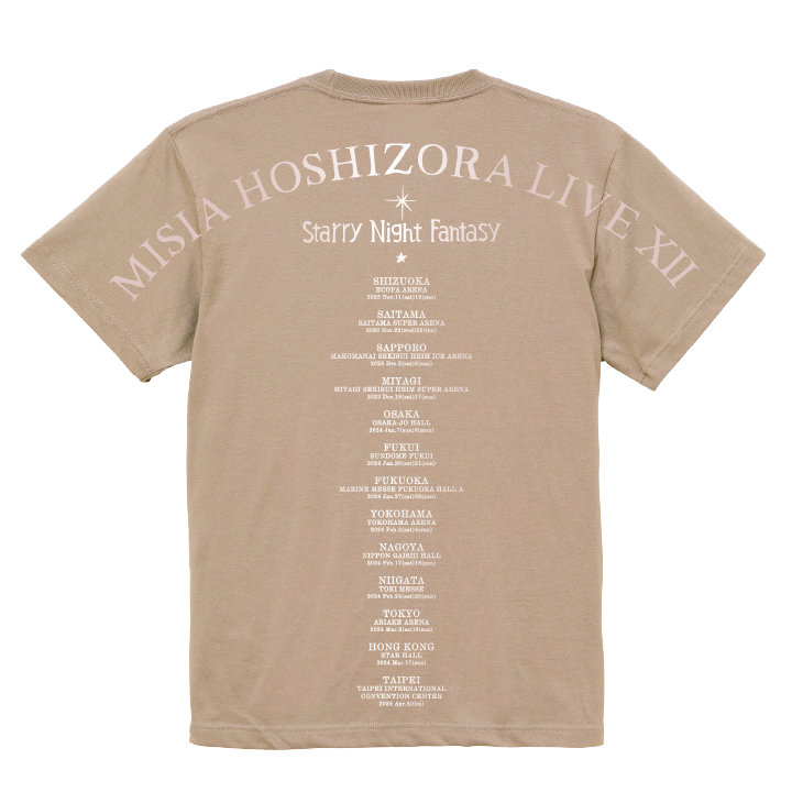  MISIA 星空のライヴ XII ファイナルTシャツ