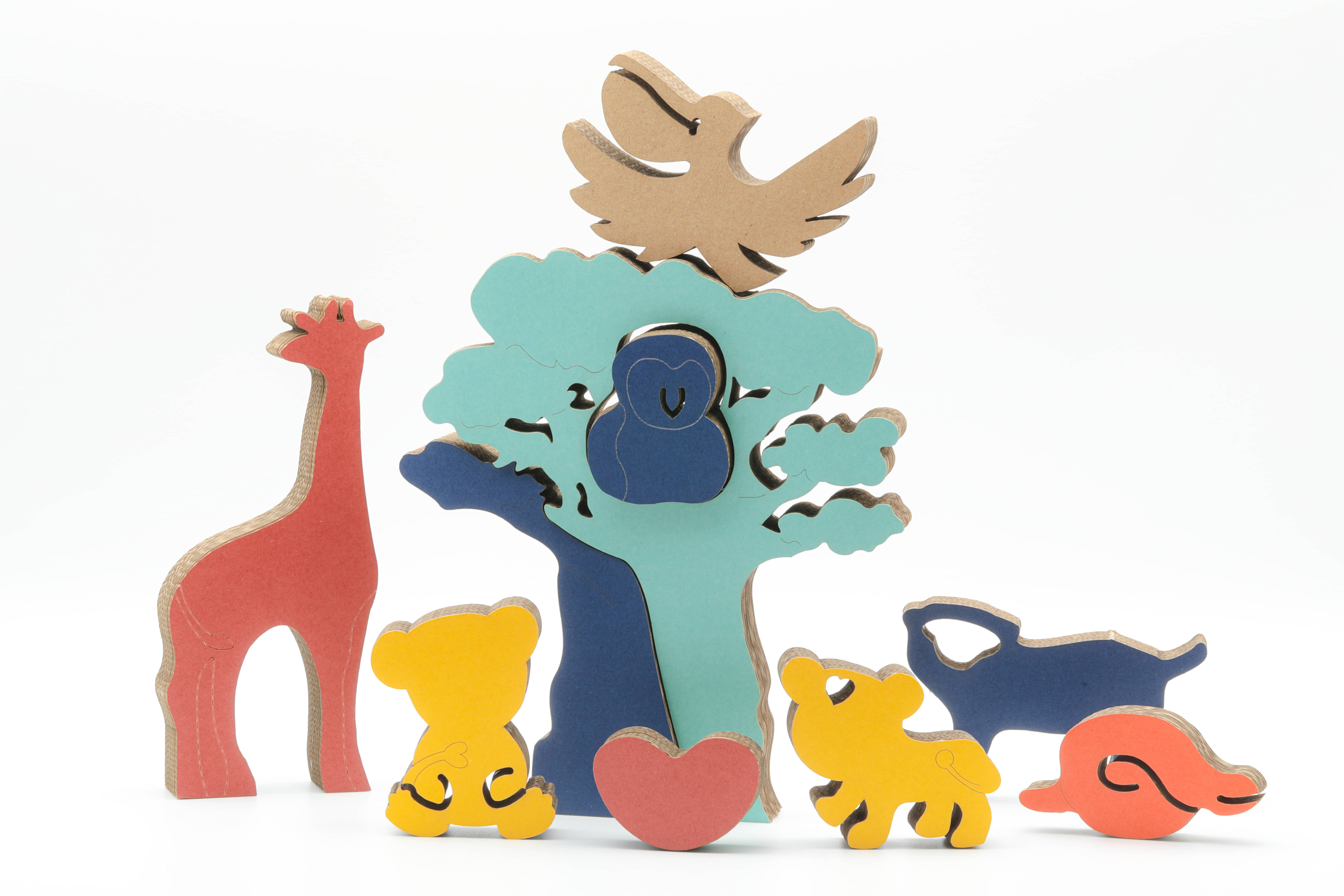 AFRICABLOCKS MADE OF CARDBOARD