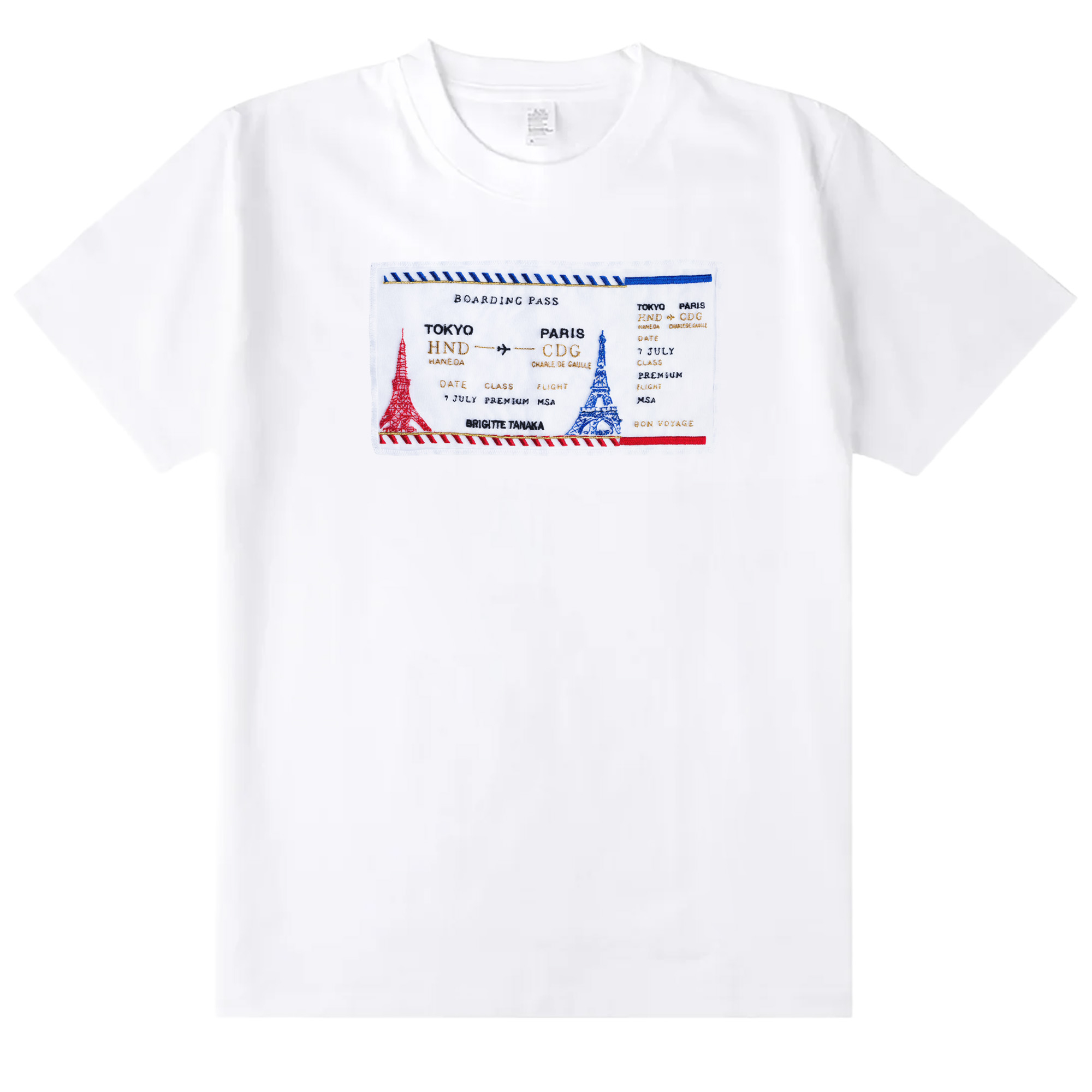 MISIA×BRIGITTE TANAKA オーガンジーTシャツ- TICKET TO PARIS-