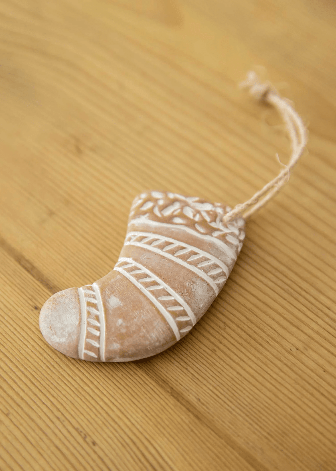 テラコッタのオーナメント　ソックス