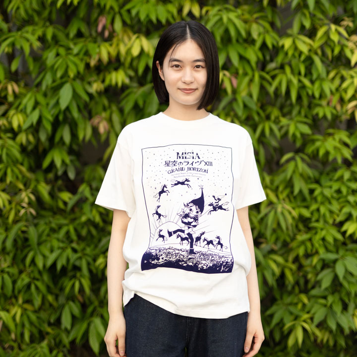 星空のライヴXIII オーガニックコットンTシャツ(オフホワイト)