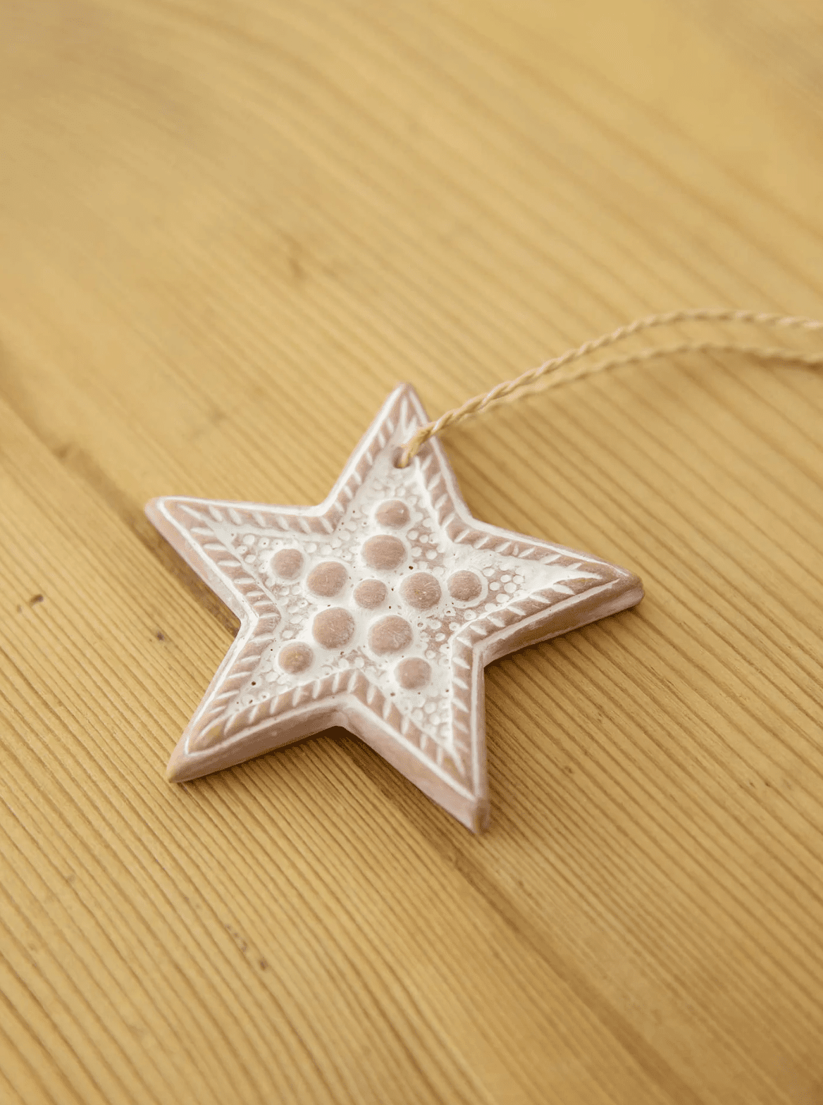 テラコッタのオーナメント　スター