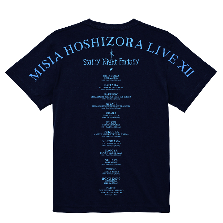  MISIA 星空のライヴ XII ファイナルTシャツ
