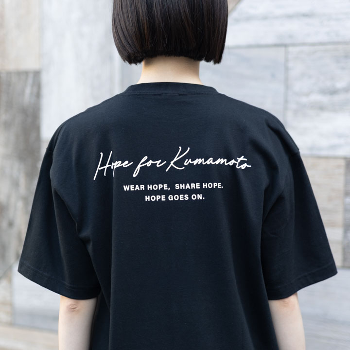 【予約販売】熊本チャリティTシャツ (ブラック)