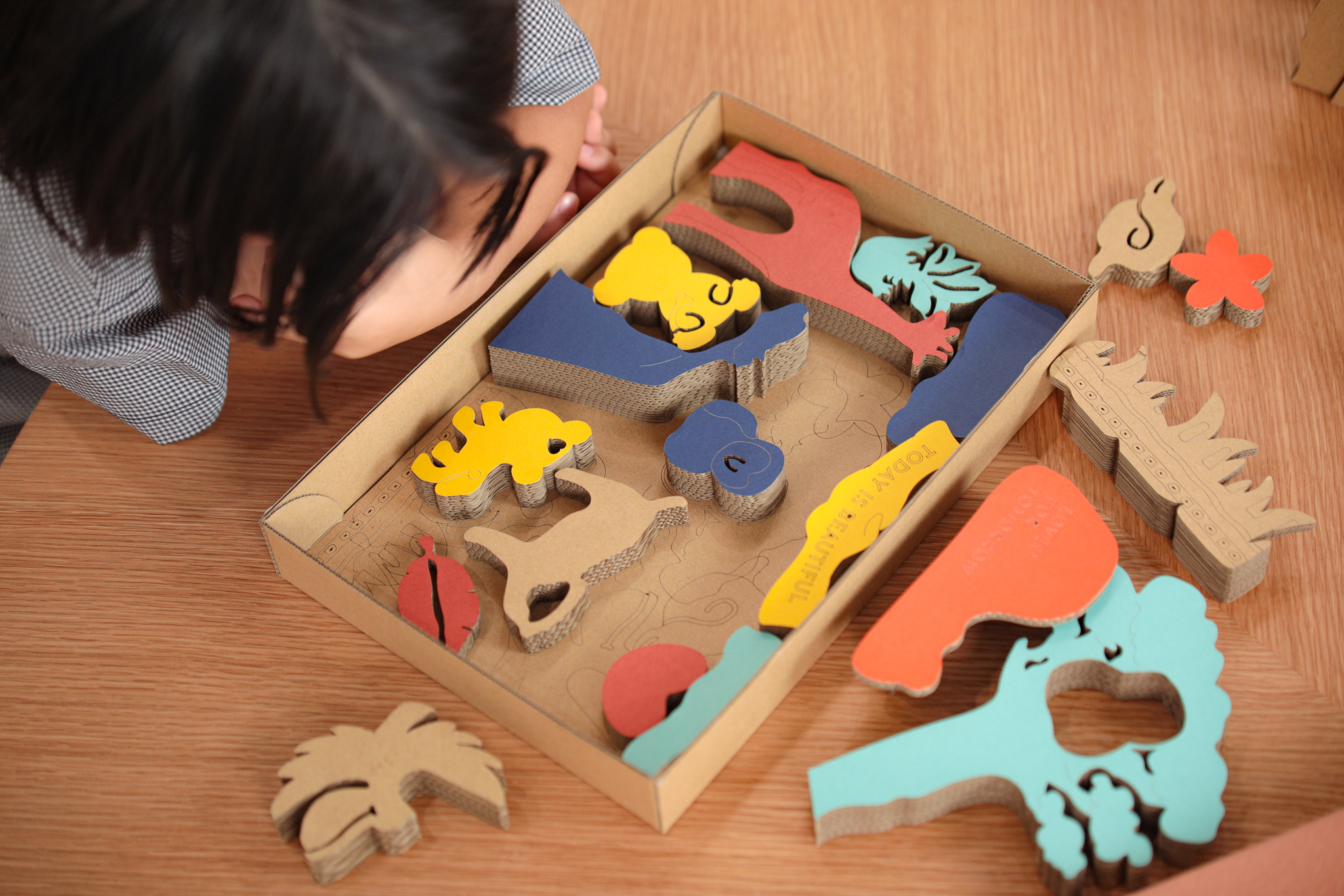 AFRICABLOCKS MADE OF CARDBOARD