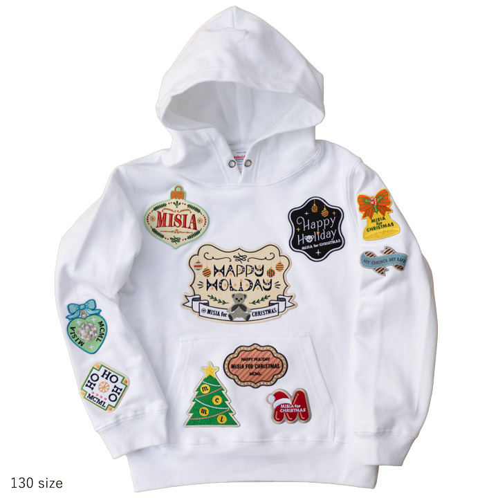 MCML MISIA’s クリスマスワッペンパーカー（ホワイト）