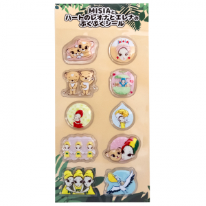 MISIAとハートのレオナとエレナのぷくぷくシール