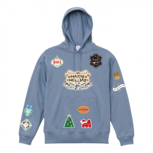 【予約商品】MCML MISIA’s クリスマスワッペンパーカー（アシッドブルー）