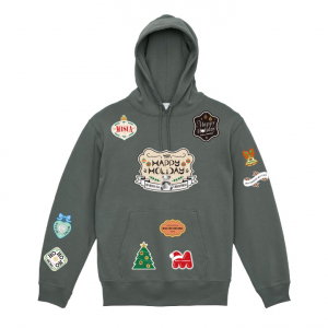 【予約商品】MCML MISIA’s クリスマスワッペンパーカー（ストーングリーン）