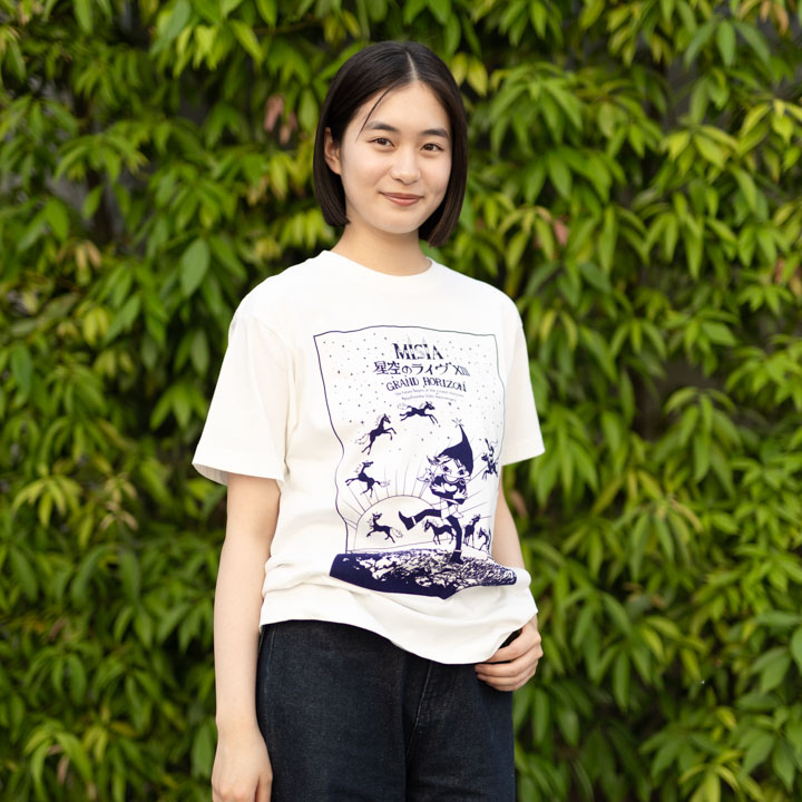 星空のライヴXIII オーガニックコットンTシャツ(オフホワイト)