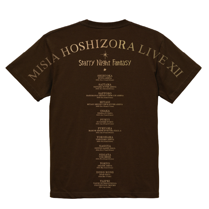  MISIA 星空のライヴ XII ファイナルTシャツ