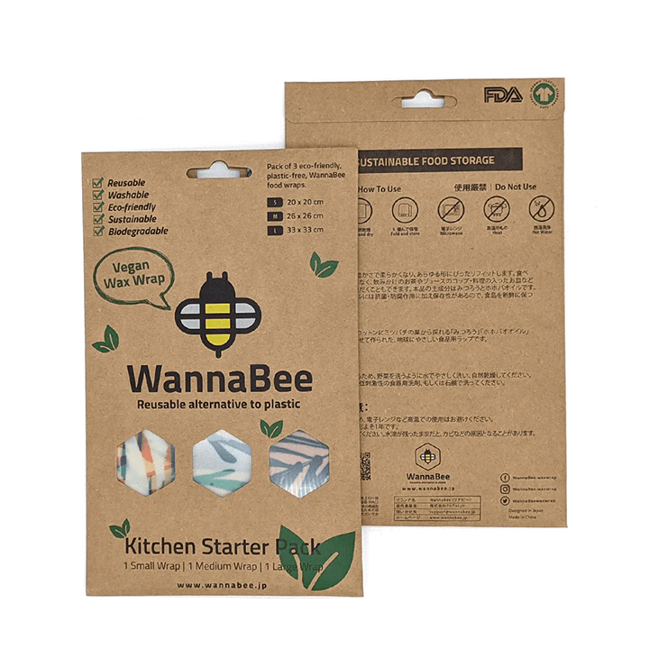 WannaBee ヴィーガンラップ3枚セット