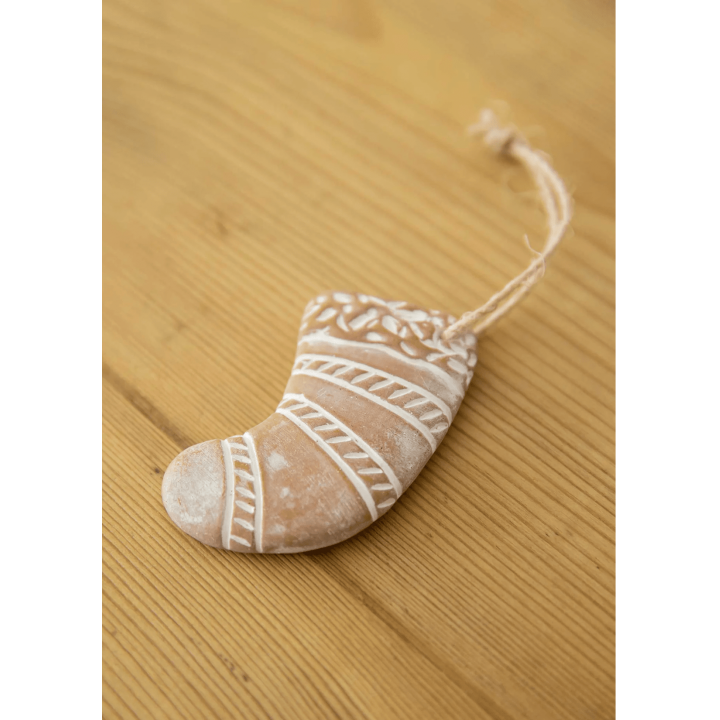 テラコッタのオーナメント　ソックス