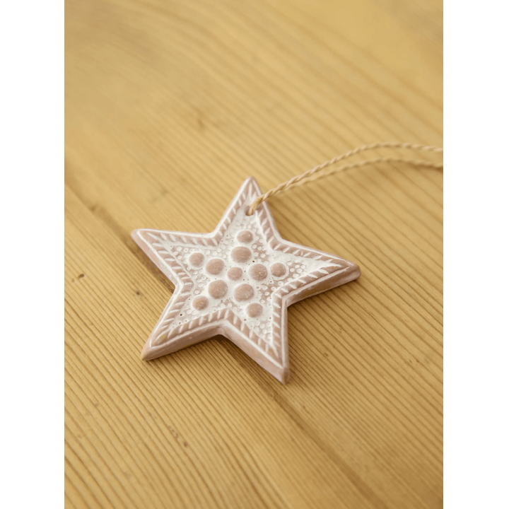 テラコッタのオーナメント　スター