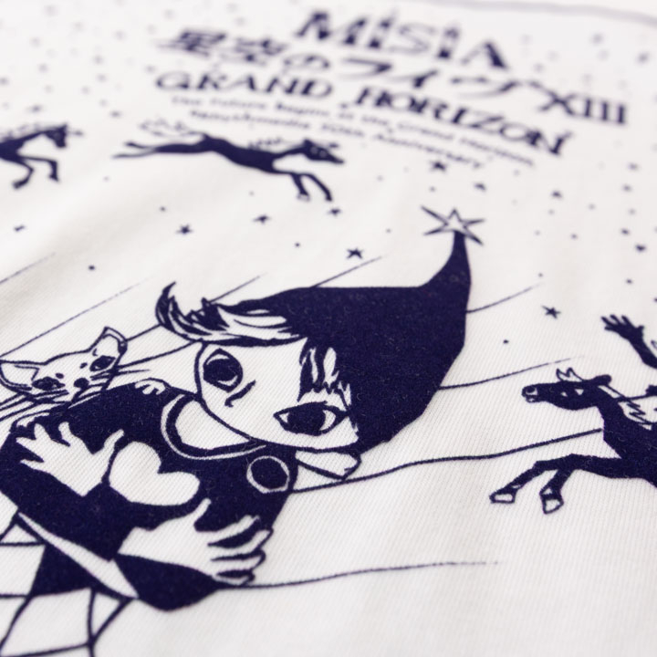 星空のライヴXIII オーガニックコットンTシャツ(オフホワイト)