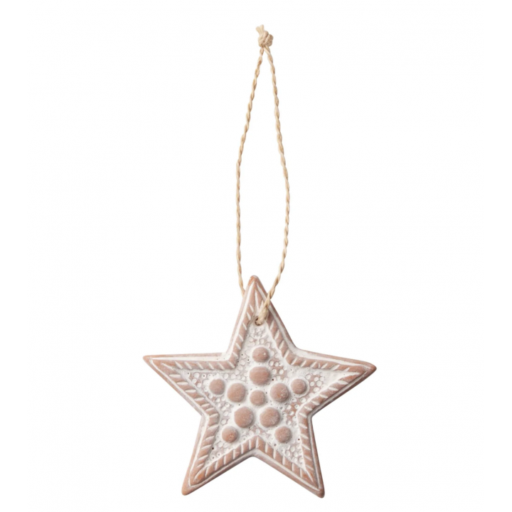テラコッタのオーナメント　スター