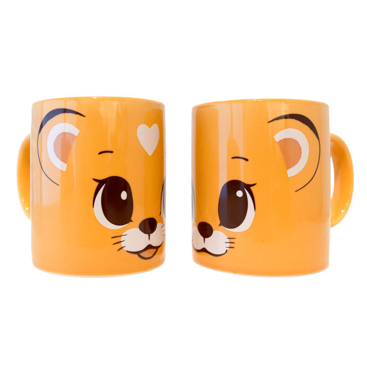 ハートのレオナとエレナ ペアマグカップ