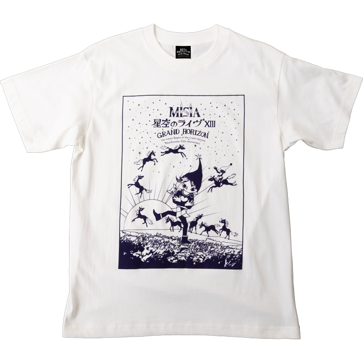 星空のライヴXIII オーガニックコットンTシャツ(オフホワイト)
