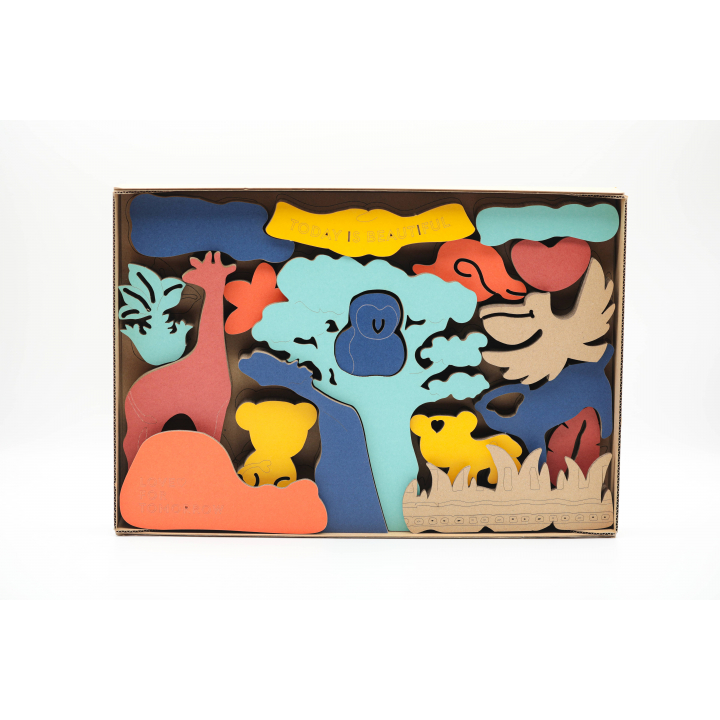 AFRICABLOCKS MADE OF CARDBOARD