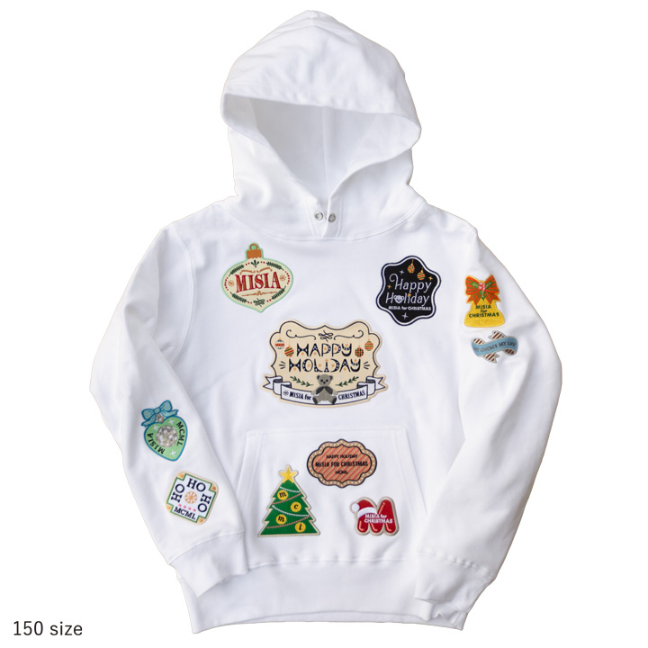 MCML MISIA’s クリスマスワッペンパーカー（ホワイト）