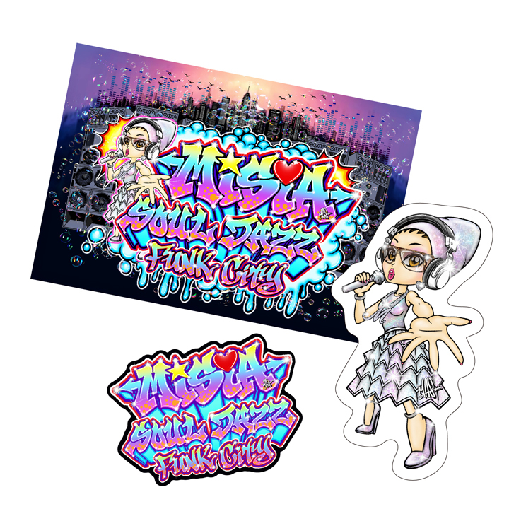 MISIA SOUL JAZZ FUNK CITYステッカーセット