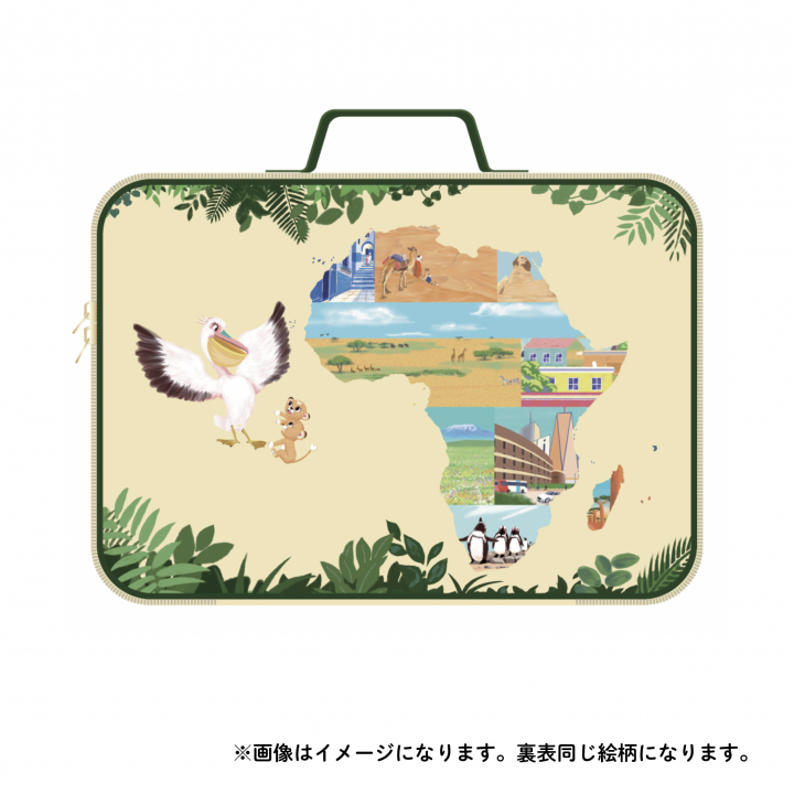ハートのレオナとエレナ トラベルポーチ