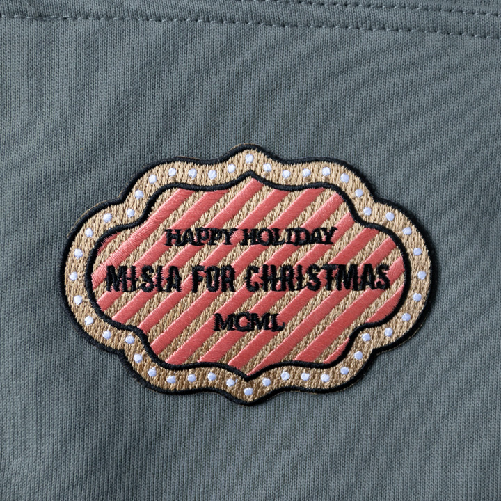 MCML MISIA’s クリスマスワッペンパーカー（アシッドブルー）