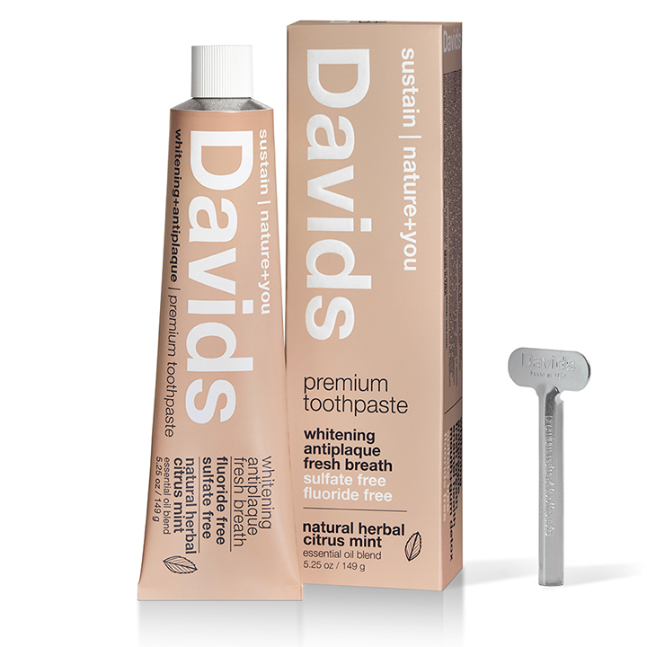 Davids ホワイトニングトゥースペースト ハーバルシトラスペパーミント（149g）