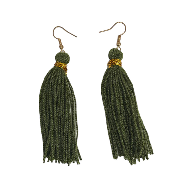 【MCML×Wayuu Colombia Original】 ワユー_タッセルピアス