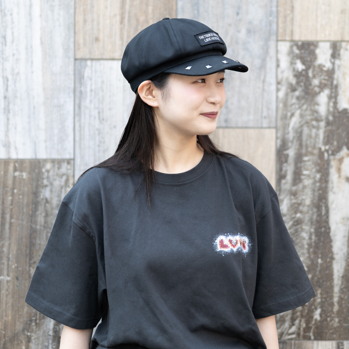 【広島会場受取】LOVE NEVER DIES スタッズ付きキャスケット