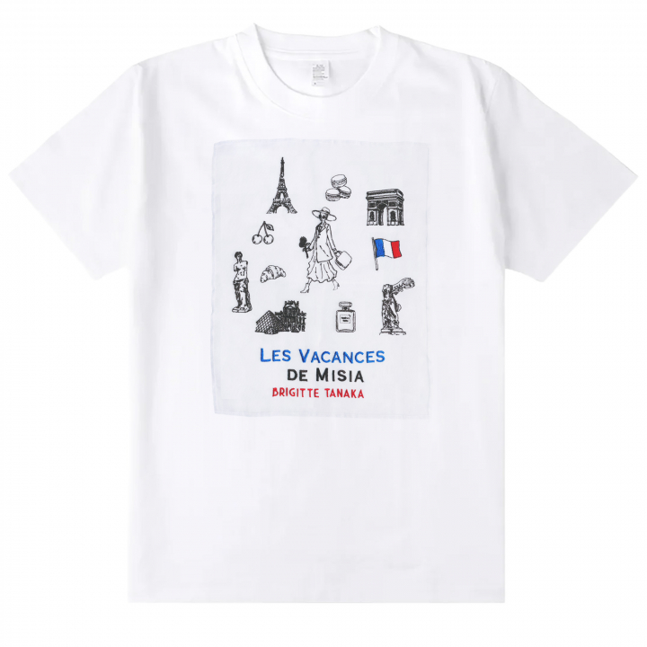 【予約商品】MISIA×BRIGITTE TANAKA<br>オーガンジーTシャツ<br>- LES VACANCES DE MISIA -