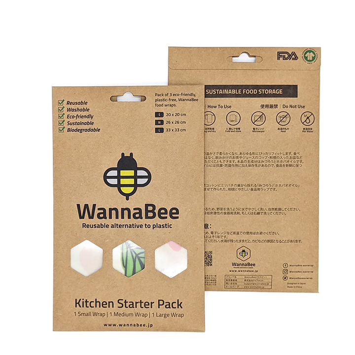 WannaBee 蜜蝋ラップ3枚セット